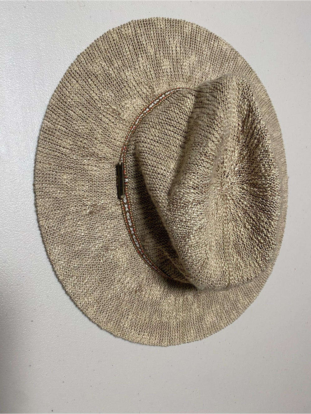 Carve Designs Neutral Beige Woven Hat with Branded Tag